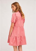 Cargar imagen en el visor de la galería, VESTIDO COSTURAS EVASÉ ROSA