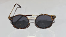 Cargar a imaxe no visor de galería, LENTES DE SOL METAL E CAREY MOSCO MARRÓN