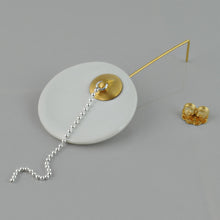 Cargar a imaxe no visor de galería, PENDENTE DE PORCELANA E OURO