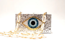Cargar imagen en el visor de la galería, BOLSO OJO PLATA