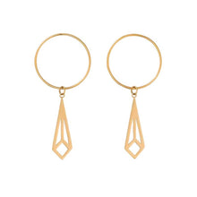 Cargar a imaxe no visor de galería, PENDENTES VALE UN DIAMANTE? LATÓN CHAPADO DE OURO