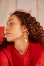 Cargar a imaxe no visor de galería, PENDENTES VALE UN DIAMANTE? LATÓN CHAPADO DE OURO