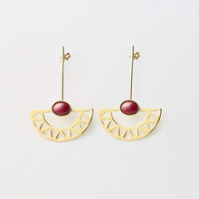 Cargar a imaxe no visor de galería, PENDENTES DE LATÓN ORO (GRANOS)