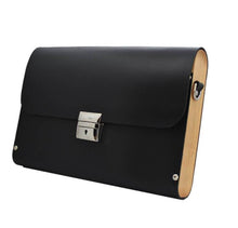 Cargar imagen en el visor de la galería, MALETIN MADERA NEGRO POR NOA COMPLEMENTS