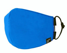Cargar imagen en el visor de la galería, MASCARILLA AJUSTABLE 100% ALGODÓN AZUL