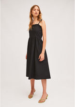 Cargar imagen en el visor de la galería, VESTIDO TIRANTES NEGRO 100% ALGODÓN