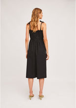 Cargar imagen en el visor de la galería, VESTIDO TIRANTES NEGRO 100% ALGODÓN