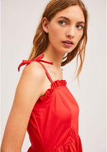 Cargar imagen en el visor de la galería, VESTIDO ROJO 100% ALGODÓN