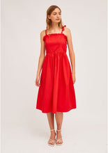 Cargar imagen en el visor de la galería, VESTIDO ROJO 100% ALGODÓN