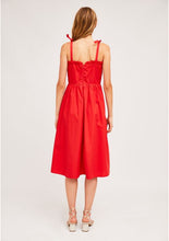 Cargar imagen en el visor de la galería, VESTIDO ROJO 100% ALGODÓN