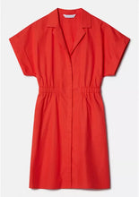 Cargar imagen en el visor de la galería, VESTIDO CAMISERO POPELIN ROJO