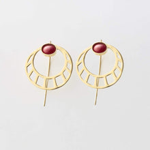 Cargar a imaxe no visor de galería, PENDENTES DE LATÓN ORO (GRANOS)