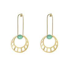 Cargar a imaxe no visor de galería, PENDENTES DE LATÓN DE OURO DE ALTA CALIDADE (GRANOS)